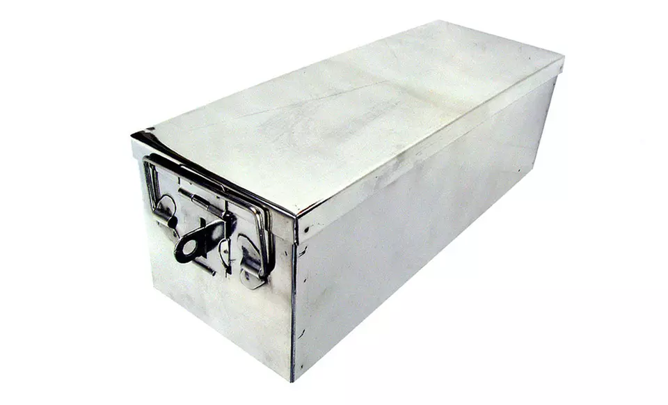 Oversized 12-Inch Metal Storage Lock Box - Primary Image