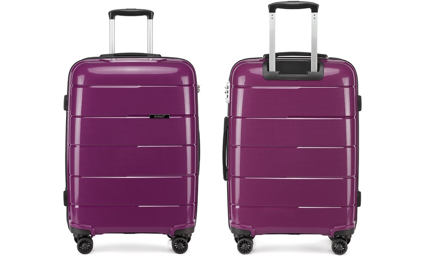 Image 22: Kono Hard Shell PP Suitcase or Set