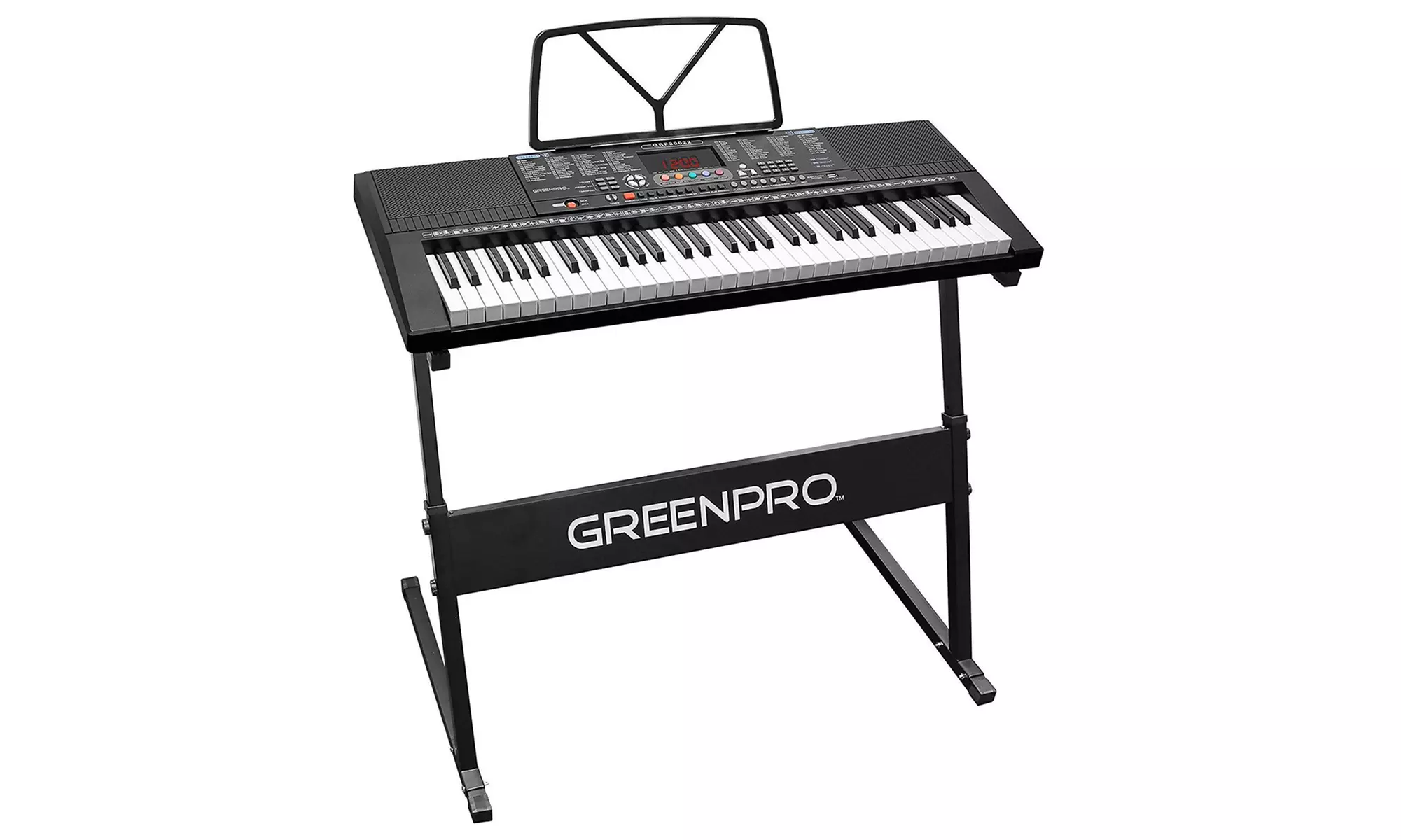 GreenPro GRP30022 61-Key Keyboard with LED Display and Adjustable Stand Kit (4-Piece) - Primary Image