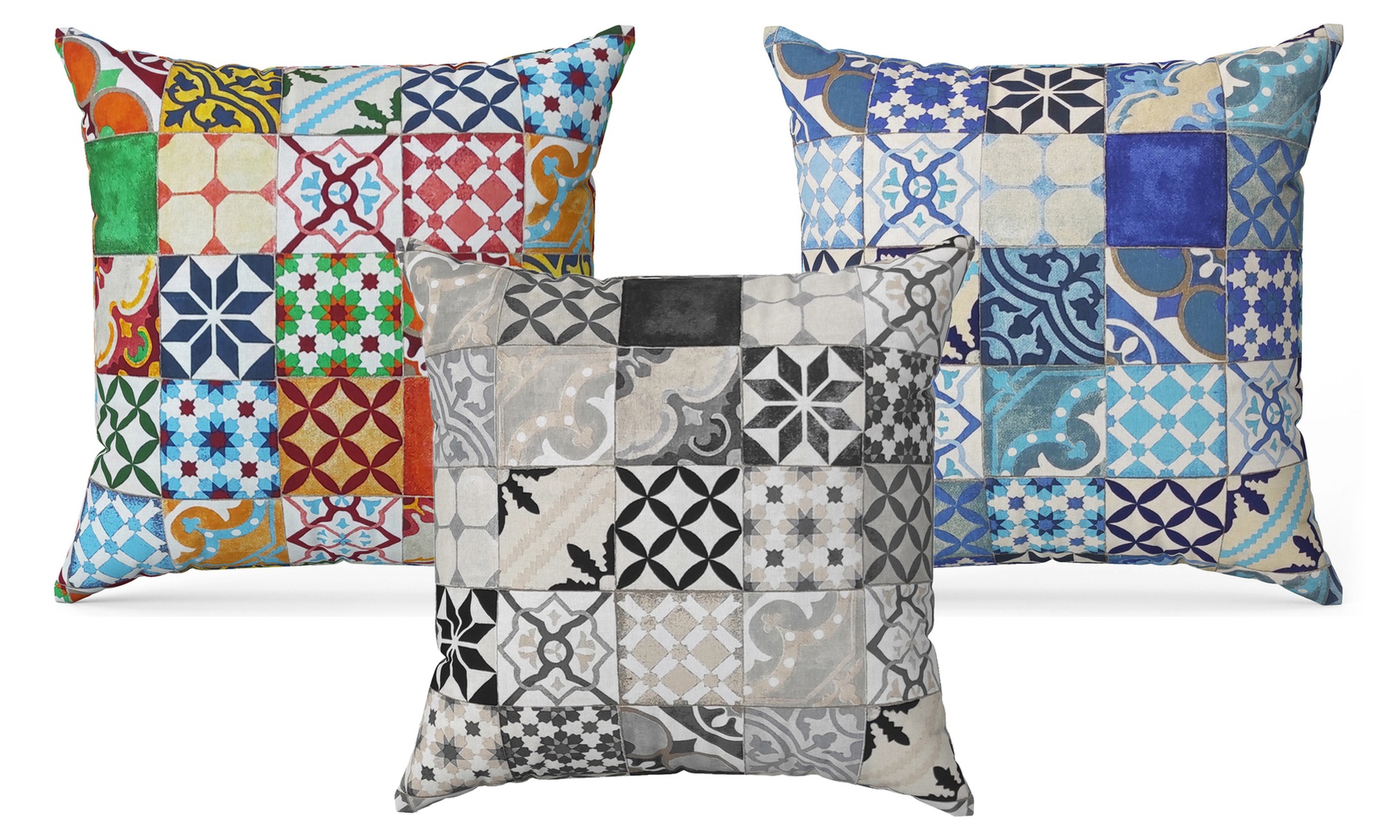 Set di 2 cuscini sfoderabili