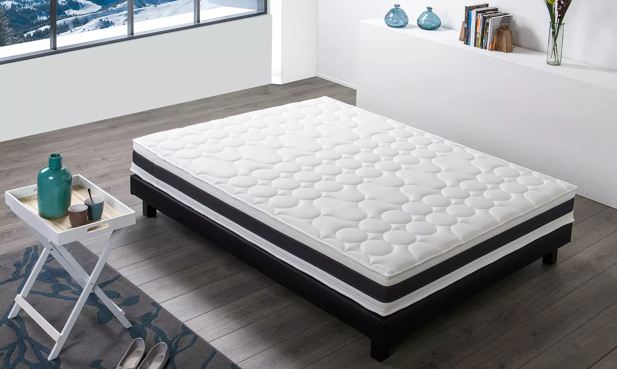 Matelas Chamonix à mémoire de forme, 7 zones de confort avec sommier en option - Primary Image