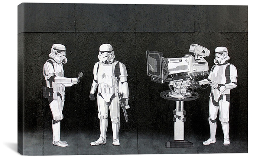 Image 52: Banksy Canvas Print