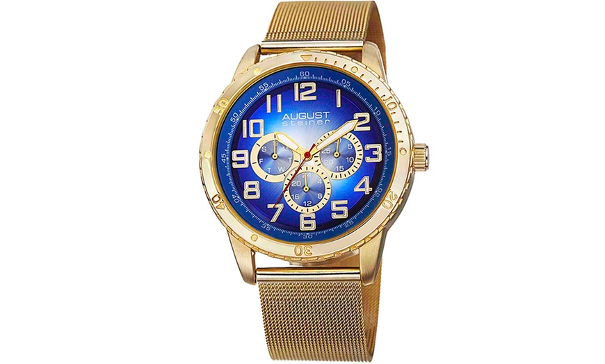 Image 6: Men's Mesh Bracelet Watch 72% Off