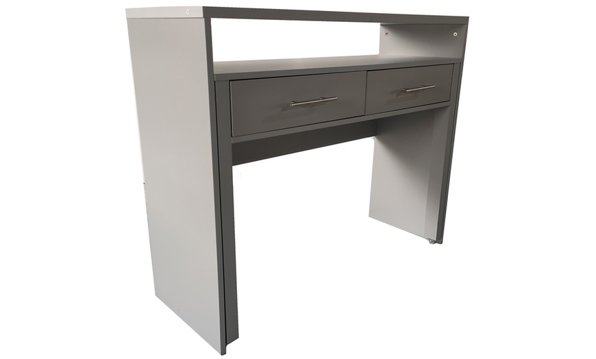 Image 7: Regis Extending Computer Table Desk