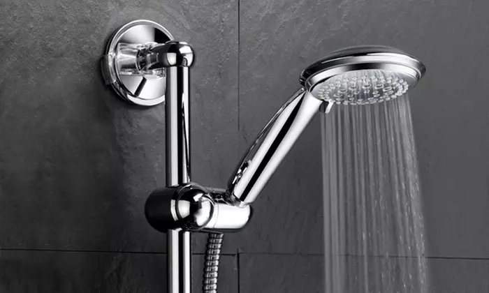 Insta-Mount Power Suction 24" Stainless Steel Height/Angle Adjustable Shower Slide Bar - Second Medium