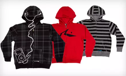 $24 for a Rusty Hoodie with Built-in HB3 Headphones ($59.99 List Price). Multiple Colors and Sizes Available. - Primary Image