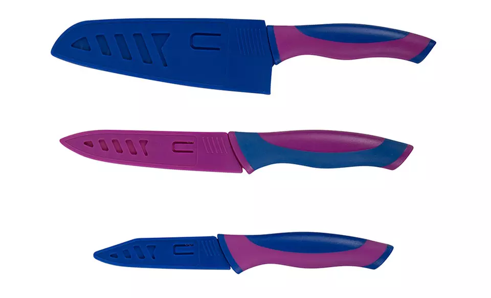 Set of 3 Core Kitchen Knives with Sheaths - Primary Image