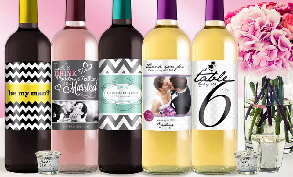 24, 48, or 75 Personalized Wine- or Beer-Bottle Labels from $24–$49 from Order Wine Labels - Primary Image