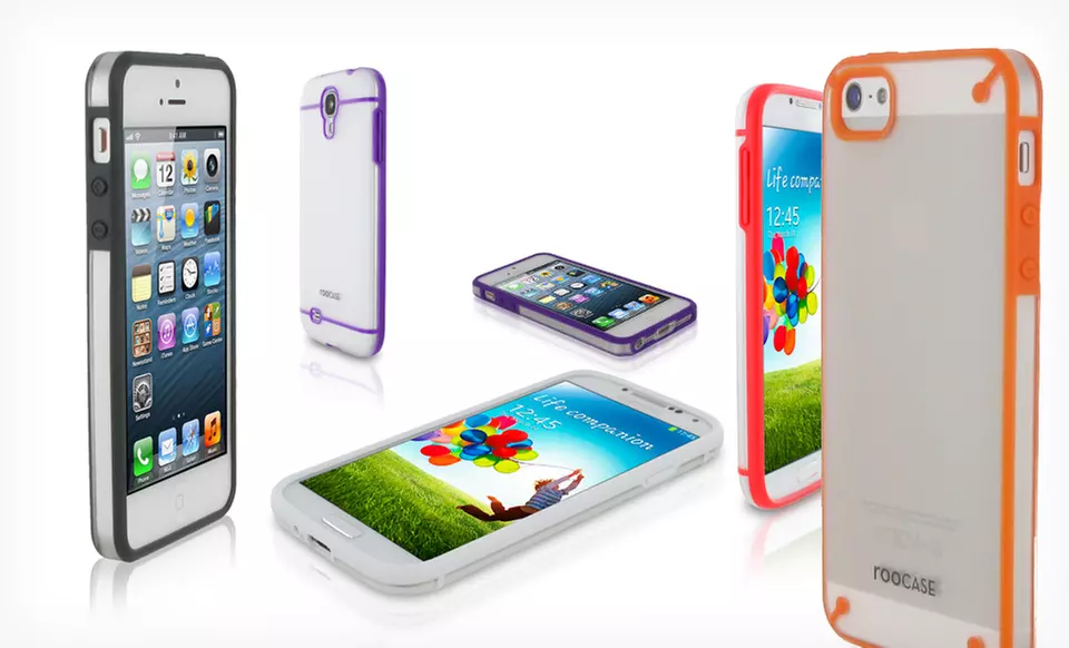 $9.99 for a rooCase Fuse Slim-Shell Case for iPhone 5 or Samsung Galaxy S4 ($29.99 List Price). Free Returns. - Primary Image
