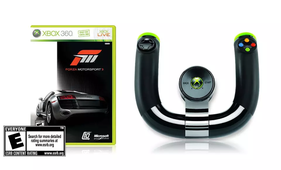Forza Motorsport 3 and Wireless Speed Wheel for Xbox 360. Free Shipping and Returns.  - Primary Image