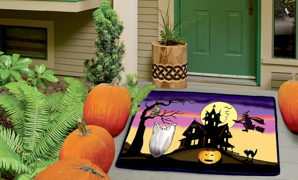 $13.99 for a Spooky Sounds Halloween Indoor/Outdoor Mat ($17.99 List Price). Free Returns. - Primary Image