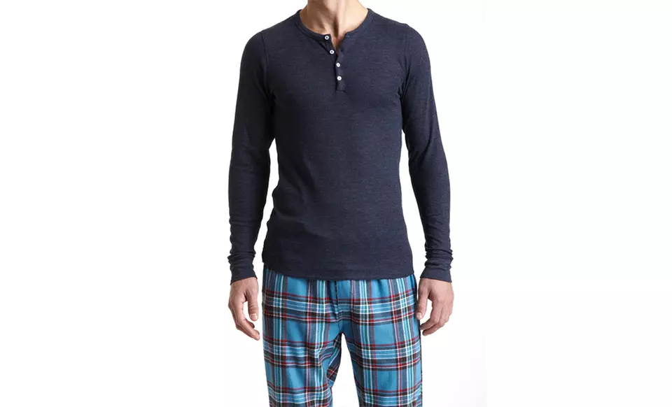 Bottoms Out Men's Thermal Henley Top. Multiple Colors Available. Free Shipping and Returns. - Second Medium