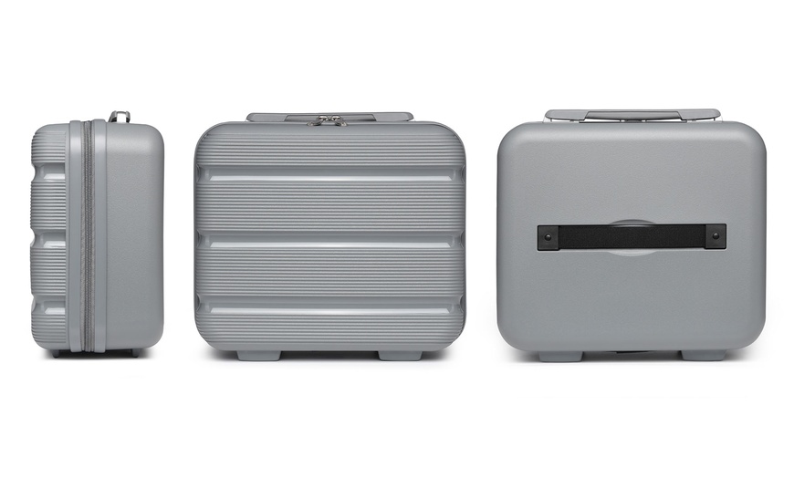 Image 3: One or Three Kono Grey PP Hard Shell Suitcases 