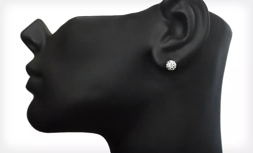 $5.99 for One Pair of Crystal Fireball Stud Earrings ($49.99 List Price). Five Colors Available. Free Returns. - Second Medium