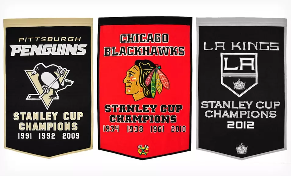$56.99 for a Winning Streak NHL Dynasty Flag Banner ($79.99 List Price). 12 Teams Available. - Primary Image