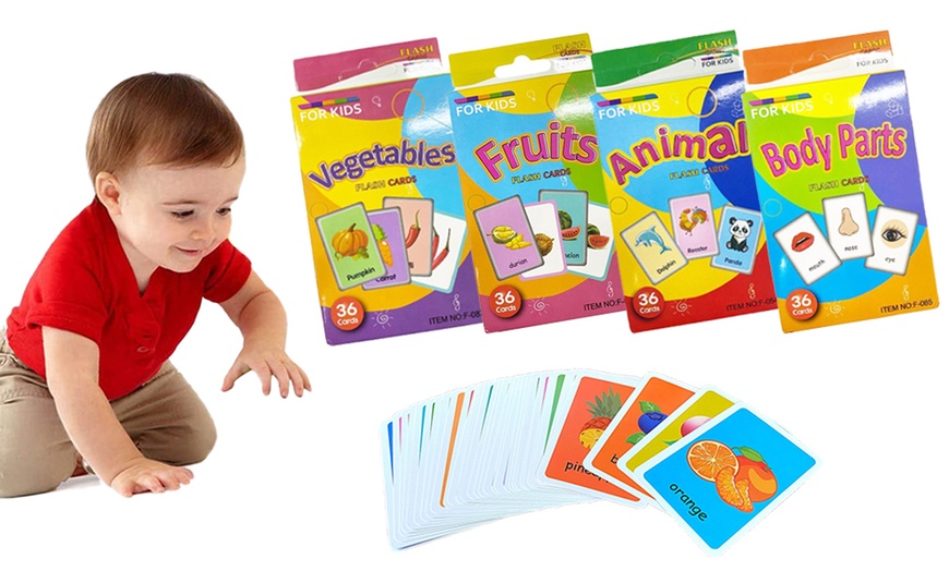 Image 1: Lot de 36 cartes flash pour enfants