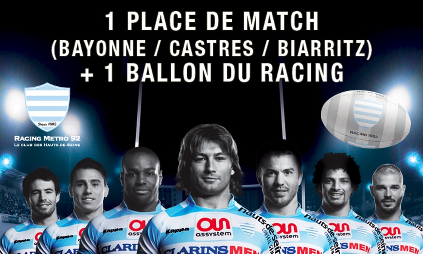 Image 1: Places pour le Racing Métro 92 