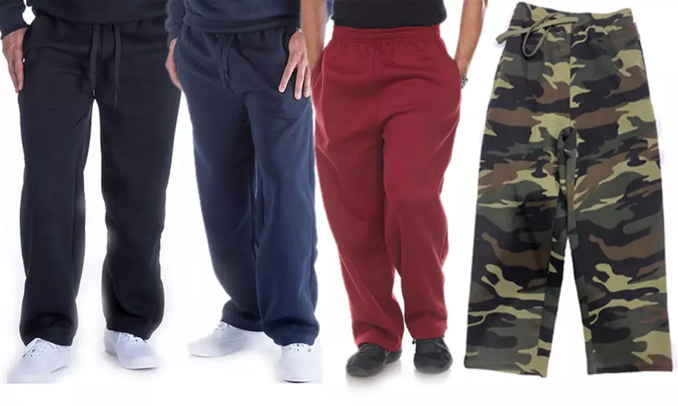 4-PK LeeHanton Men's Soft Straight Leg Sweatpants (S-5XL) - Second Medium