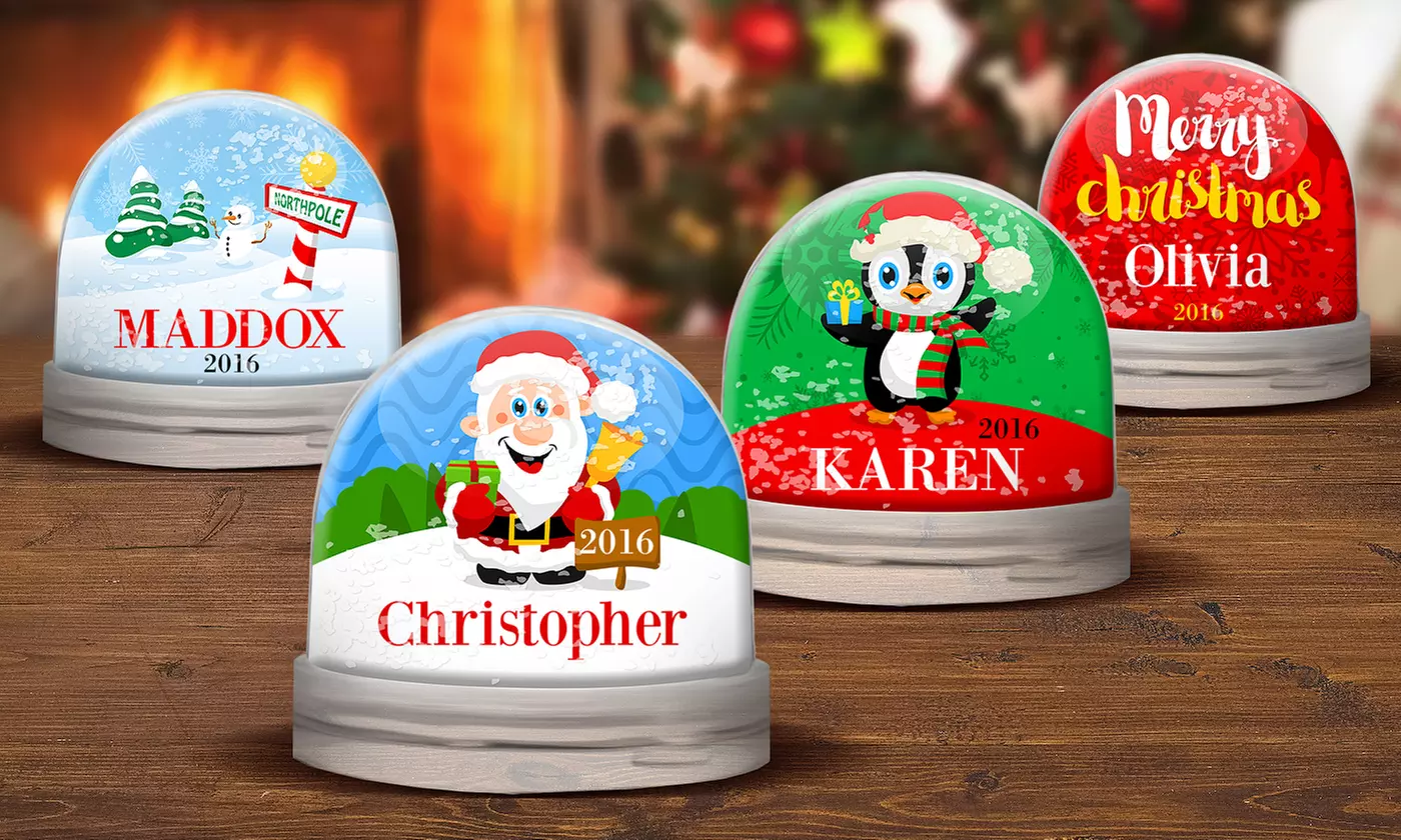 Personalized Snow Globes from Dinkleboo (Up to 64% Off) - Primary Image