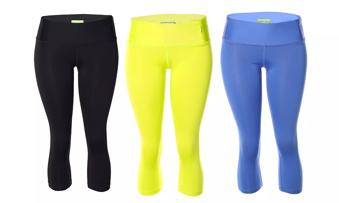 Body-Breeze Women's Mid-Rise Sport-Fitted Capris Pants - Primary Image