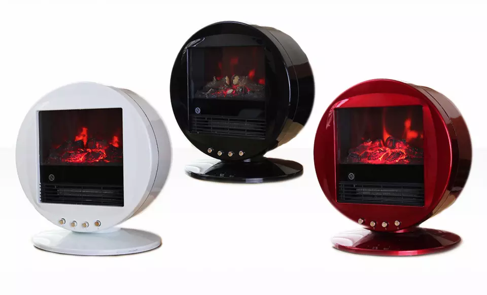 Himalayan Electric Fireplace Heater in Black, Red, or White. Free Returns.  - Primary Image