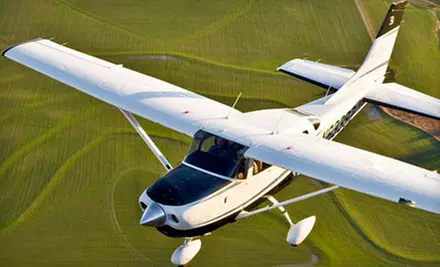 $99 for a 60-Minute Introductory Flight Lesson from Burlington Aviation ($198 Value) - Primary Image
