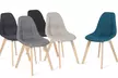 2 ou 4 chaises scandinaves Gaida en tissu - Second Medium