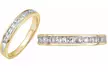 1/2 CTTW Princess Diamond Wedding Band in 10K Solid Gold by Brilliant Diamond - Second Medium