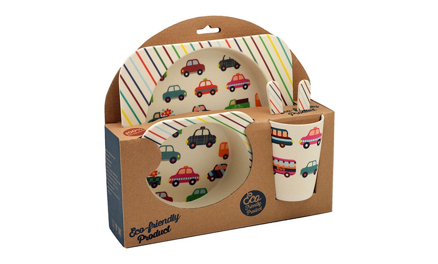 Image 12: Kids' 5-Piece Bamboo Dinner Set