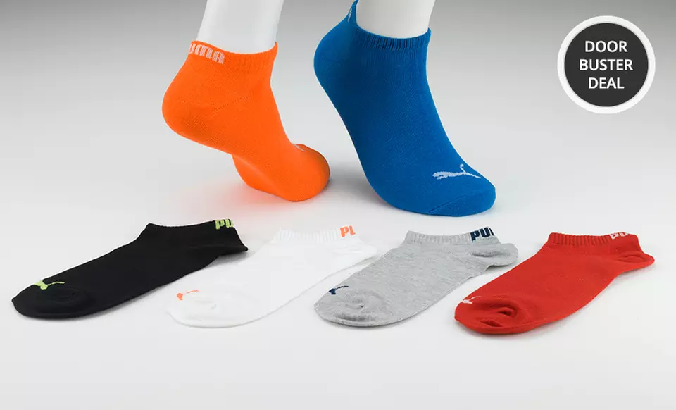 12-Pack of Puma Men's No-Show Socks. - Primary Image