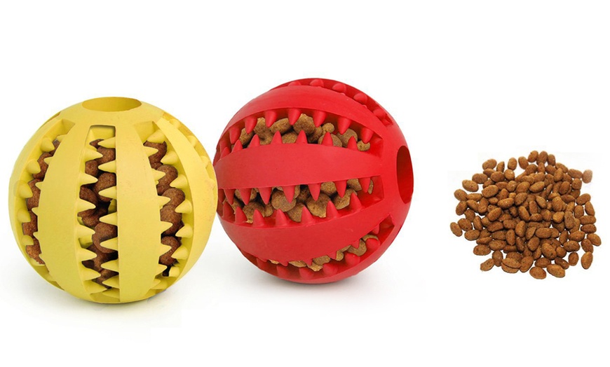 Image 5: Dog Chewing Ball Toy