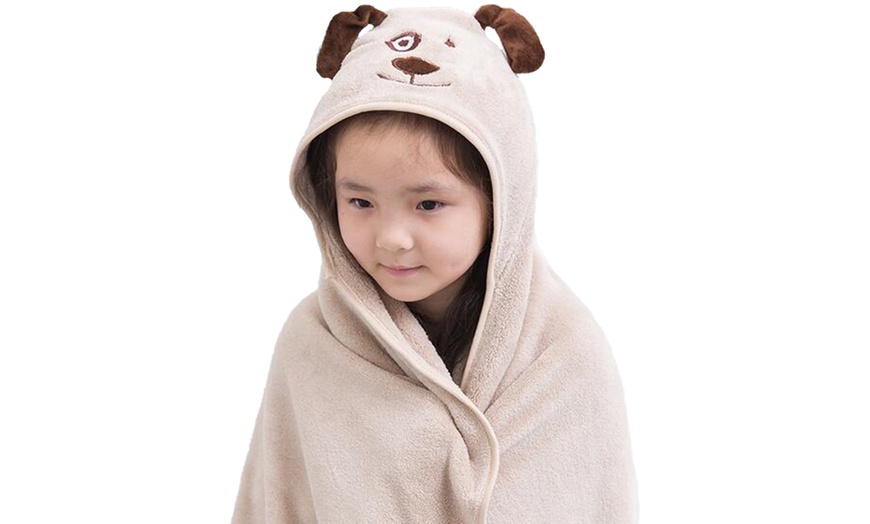 Image 8: Kids' Blanket Towel Hoodie