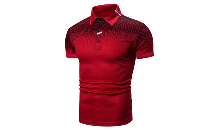 Image 3: Men's Solid Colour Polo T-shirt