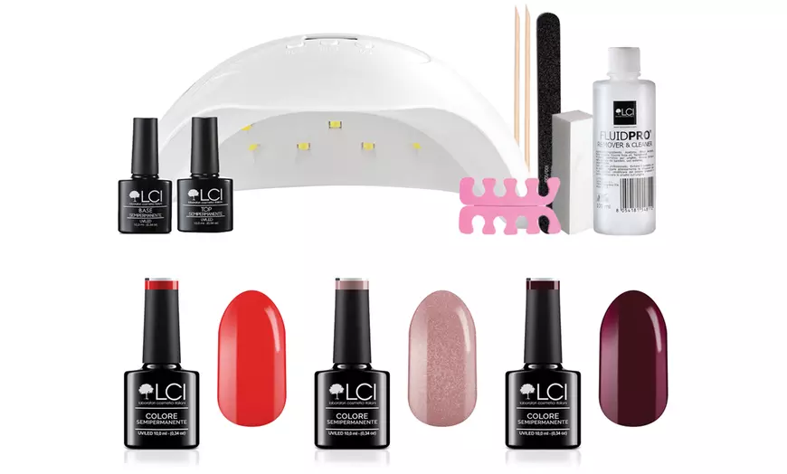 Image 4: Semi-permanente nagellakkits van het merk LCI Cosmetics