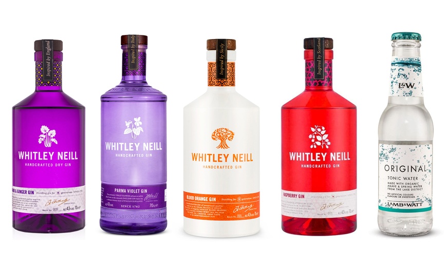 Image 1: Whitley Neill 70cl Gin Set