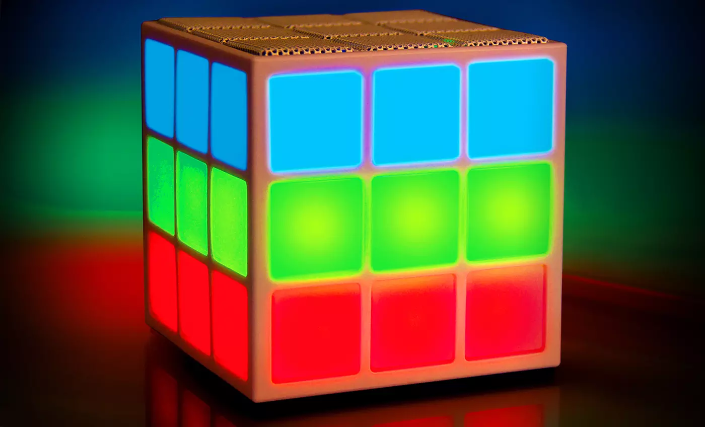 MOBI Cube Bluetooth Light Show Speaker - Primary Image