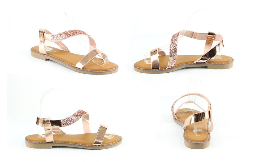 Image 3: Women's Glitter Sandals