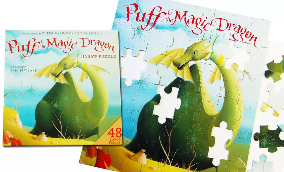 Puff the Magic Dragon Pop-Up Book and Jigsaw Puzzle Bundle - Second Medium