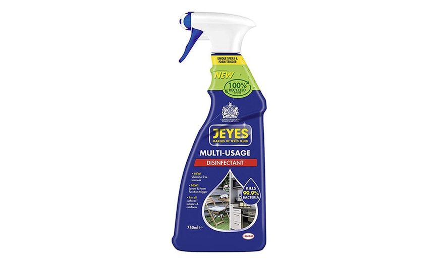 Image 1: Up to 8 Jeyes Disinfectant Cleaner Trigger Spray Bottles 750ml