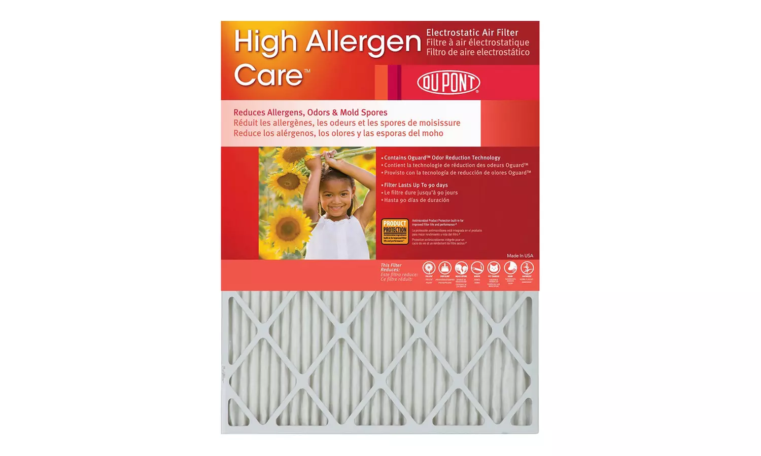 DuPont High Allergen Care Air Furnace Filters (4-Pack) - Second Medium
