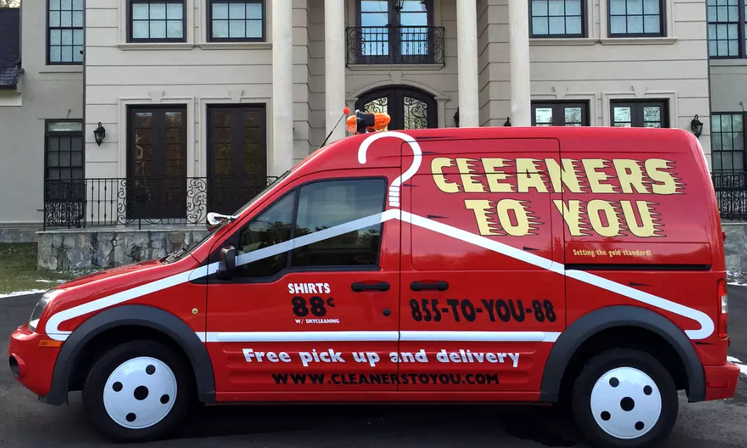 Dry Cleaning with Free Pickup and Delivery from Cleaners to You (62% Off). Two Options Available. - Primary Image