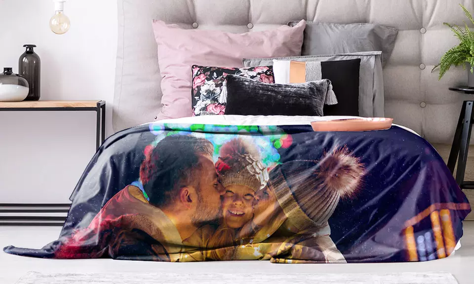 Forro polar o manta con imagen personalizable con Photo Gifts