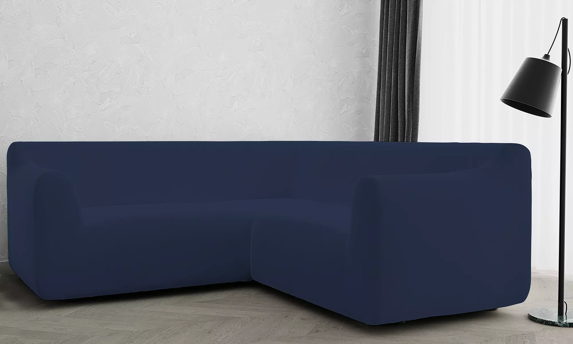 Copridivano elastico Dahlia angolare, disponibile in vari colori - Primary Image