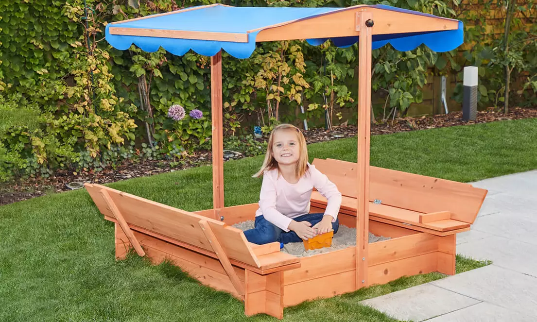 Zandbak met dak van het merk Home Deluxe