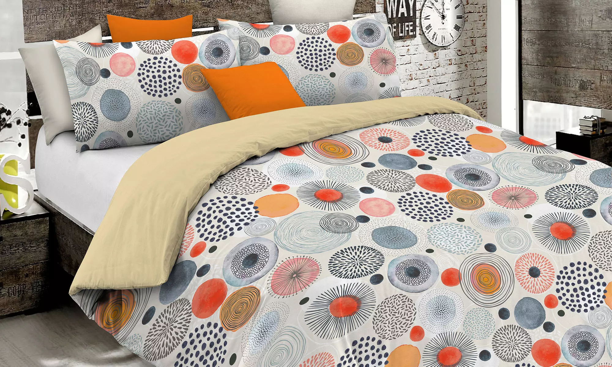 Parure copripiumino Fantasy no stiro Made in Italy