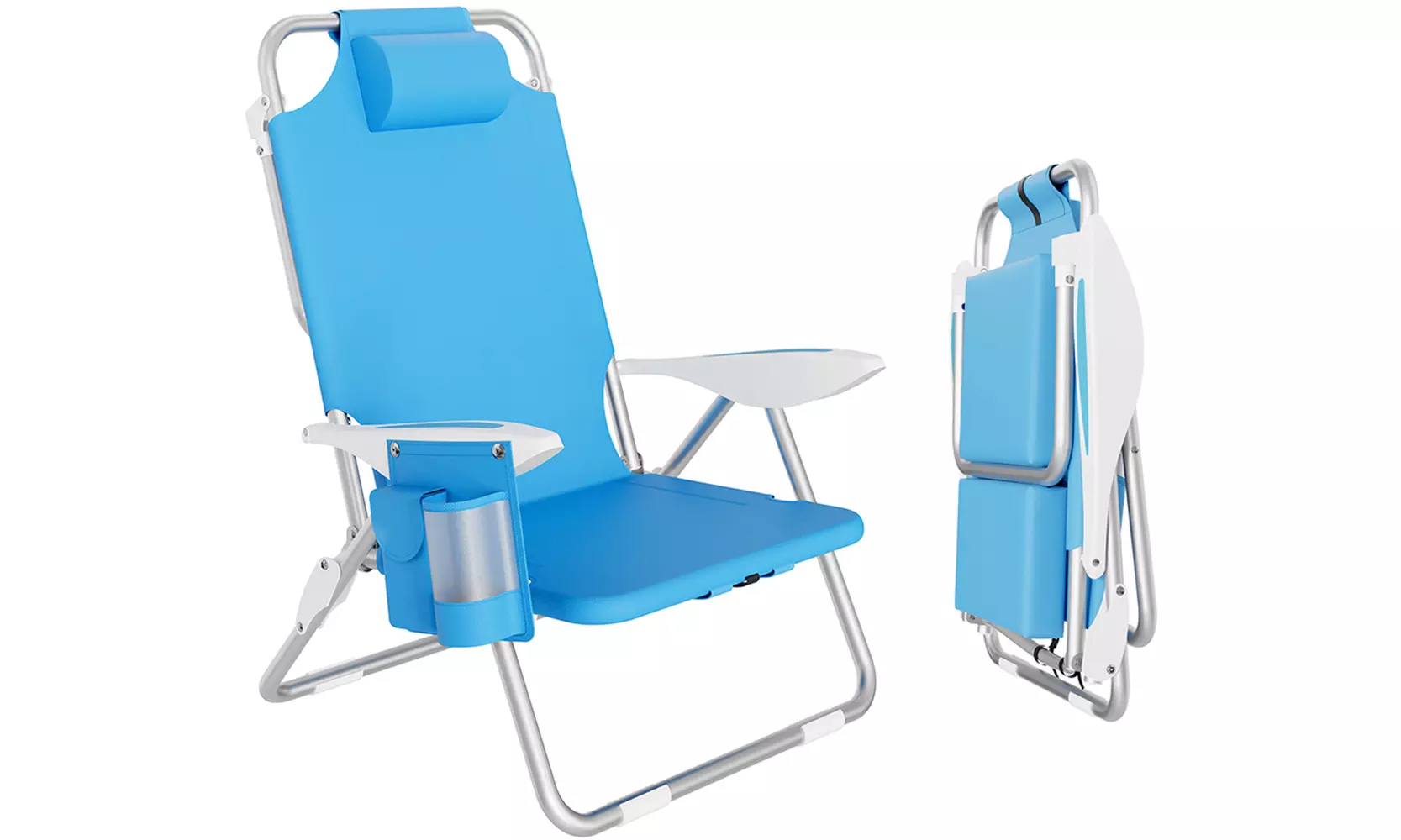 Spiaggina pieghevole con borsa termica integrata Bakaji