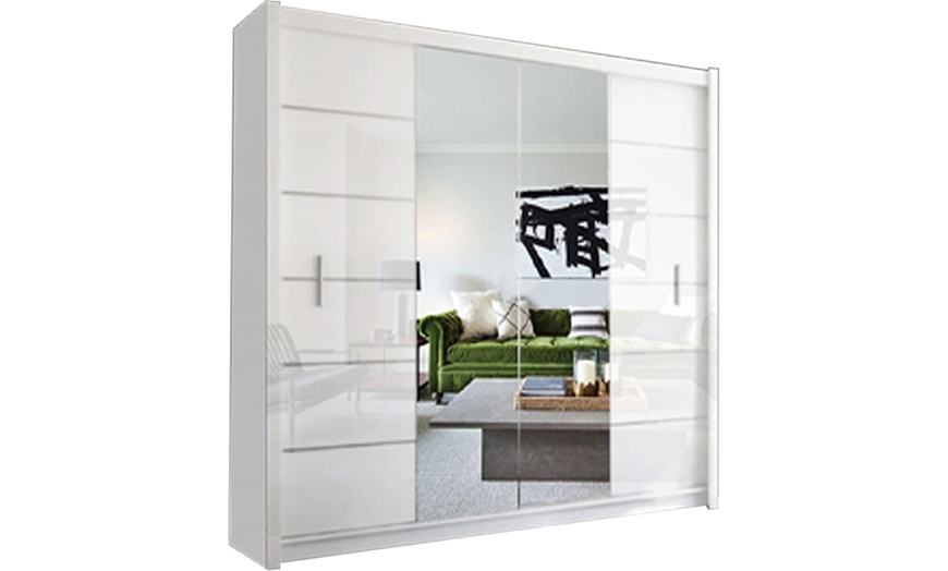 Image 2: Lauren Modern Sliding Door Wardrobe