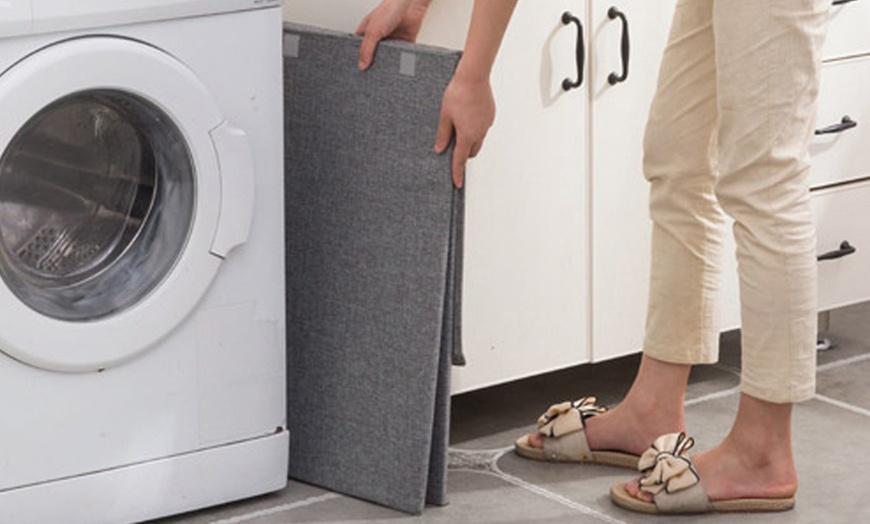 Image 6: Large Laundry Basket with Lid