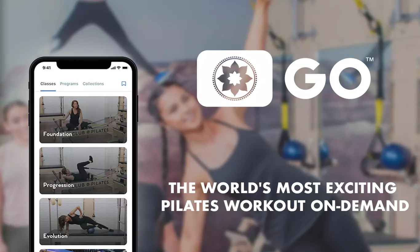 Unlimited Access to Online Training from Club Pilates GO On Demand (Up to 63% Off). Two Options Available. - Primary Image
