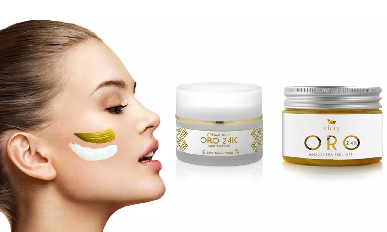 1 ou 2 kits comprenant une crème visage or 24k et un masque or peel-off de 150ml - Primary Image